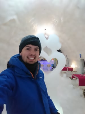 at the Hotel of Ice Romania