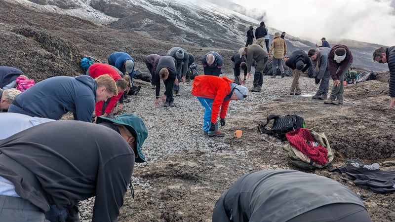 Morning stretching was a must