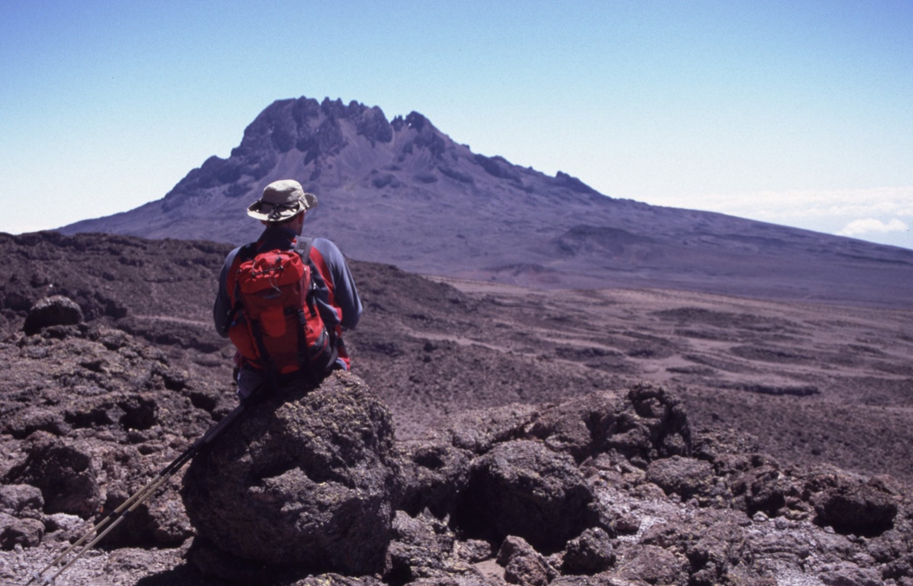 kili - descend day 8 view Mwenzi