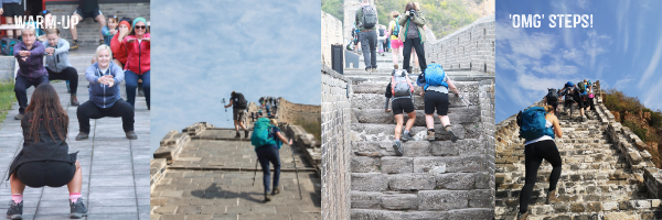 steps on the great wall trek